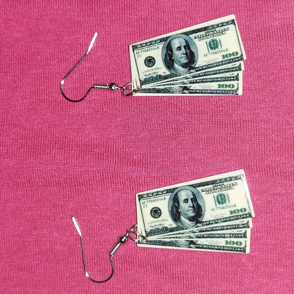 Pierced Money Earrings